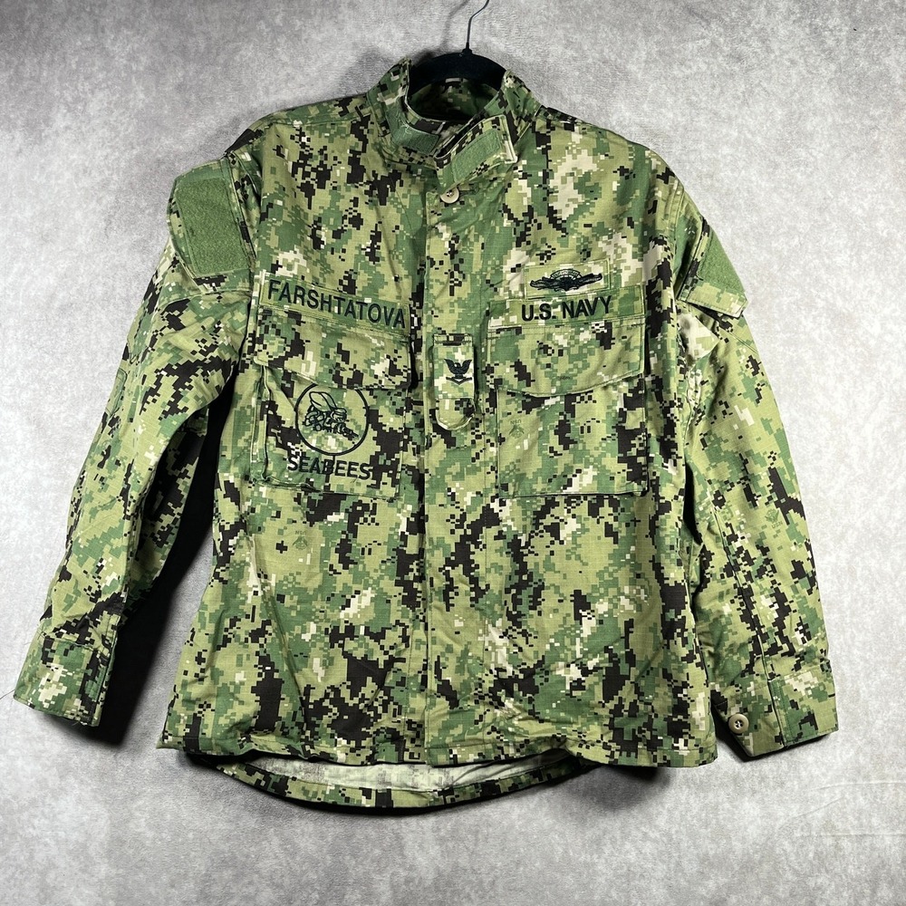 US Navy Blouse NWU Type III Working Uniform Men Small XShort Jacket Digital Camo
